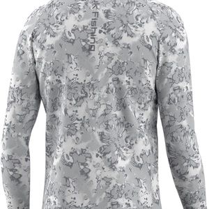 HUK Men's Pursuit Crew Long Sleeve Fishing Shirt XL Gray New